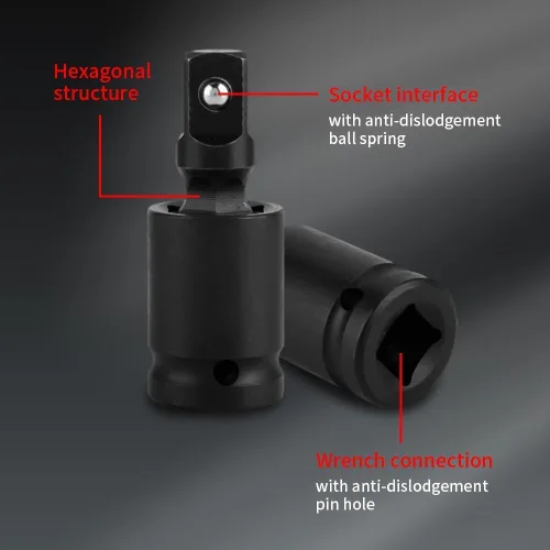 Vista 2 de Enchufe de impacto giratorio, adaptador de enchufe neumático universal de 1/4 pulgadas para herramientas eléctricas y neumáticas