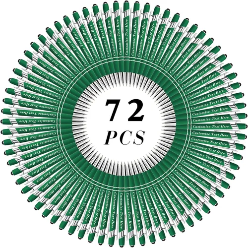 Vista 57 de Bolígrafos personalizados a granel con punta de lápiz capacitivo, 12 bolígrafos personalizados con logotipo de mensaje con nombre, bolígrafos