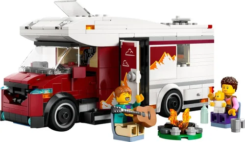 Vista 4 de LEGO City - Furgoneta de Vacaciones de Aventura Festiva 60454 - Juego de juguetes de construcción para niños, niños y niñas a partir de 6 años