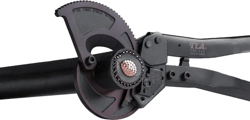 Vista 3 de Teleantool (TLA) TRC-520 - Cortador de cable de trinquete – Cortador resistente para cobre y aluminio, corta hasta 1000 MCM, ideal para trabajos