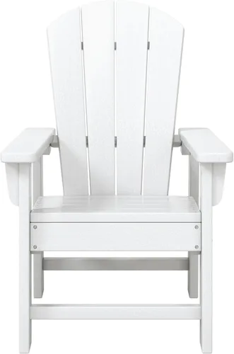 Vista 41 de WestinTrends Malibu Kids - Silla de patio de plástico HDPE Adirondack para exteriores, color negro