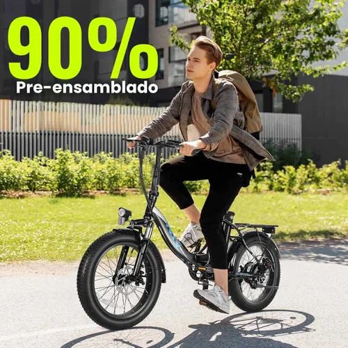 Vista 6 de Vivi Bicicleta eléctrica 20 "x3.0 MT20UL Fat Tire Bicicleta eléctrica con 48V 499.2WH batería extraíble