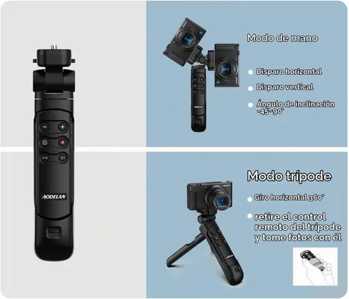 Vista 4 de AODELAN - Trípode inalámbrico con control remoto para Sony