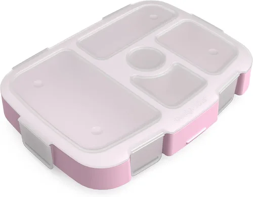 Vista 15 de Bentgo® Kids Prints Bandeja con Cubierta Transparente - Reutilizable, Sin BPA, Recipiente de Preparación de Comidas de 5 Compartimentos con Control