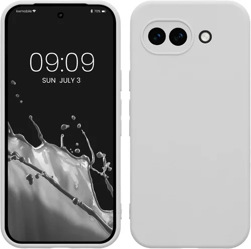 Vista 58 de kwmobile Funda compatible con Google Pixel 9 - Funda protectora delgada de TPU para teléfono - Acabado mate suave - Piedra antigua