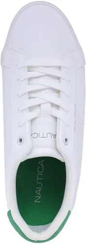 Vista 4 de Nautica Mocasines clásicos de moda con cordones para hombre, estilo casual y cómodo