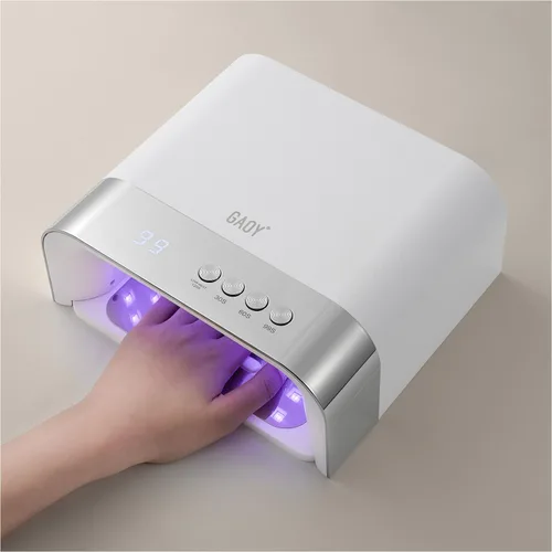 Vista 7 de GAOY - Lámpara de uñas UV profesional, diseño de cavidad grande para uñas largas, diamante Diamond