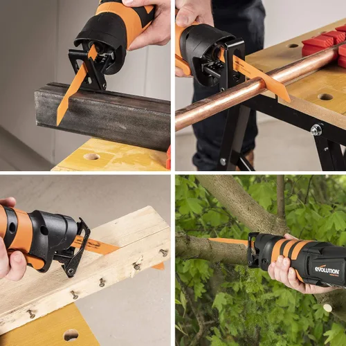 Vista 4 de Evolution Power Tools R230RCP - Sierra de vaivén con 4 cuchillas
