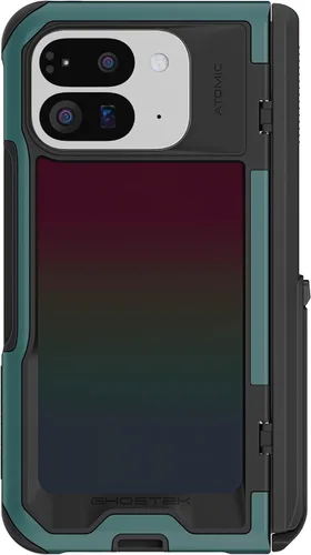 Vista 10 de Ghostek Atomic - Funda delgada transparente, parachoques de aluminio, protección resistente a prueba de golpes para Google Pixel 7 (6.3 pulgadas)
