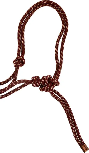 Vista 4 de Weaver Leather trenza de diamantes cuerda halter y plomo Sangria/Oro, caballo promedio