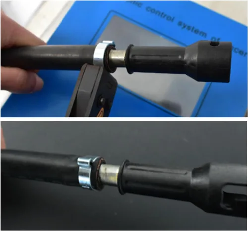 Vista 3 de 10 abrazaderas de oreja dobles, abrazaderas de manguera de acero inoxidable chapadas en zinc, clip de tubo de tubo Fule de 0.79-0.78 pulgadas
