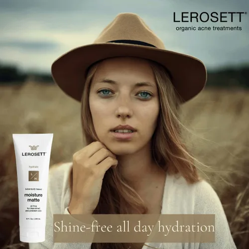 Vista 7 de LEROSETT - Hidratante sin aceite para pieles grasas y sensibles, hidratación mate ligera, hidratante vegano, a base de aloe con Vit-B5 + 7 hierbas