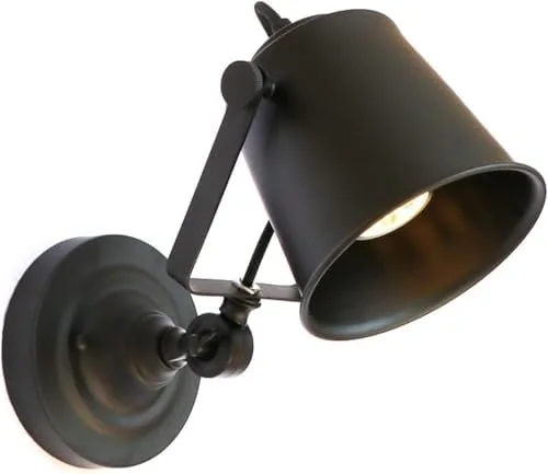 Vista 13 de Luces de pared LED industriales retro, aplique de bombilla E27 para dormitorio y sala de estar, accesorio decorativo hacia arriba, iluminación