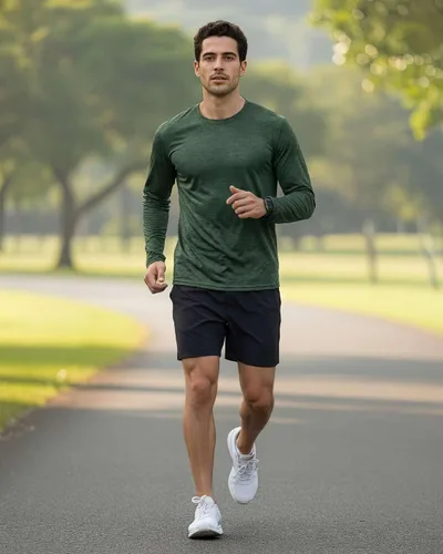 Vista 72 de Real Essentials Paquete de 4 unidades: camiseta de manga larga para hombre Dry Fit, disipa la humedad, protección solar FPU 50+ contra rayos