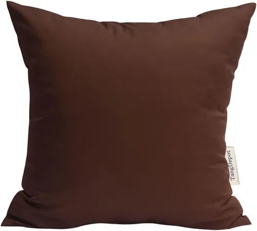 Vista 28 de TangDepot Fundas de almohada sólidas de seda sintética duradera, fundas de almohada cuadradas decorativas, fundas de almohada para interiores y Azul