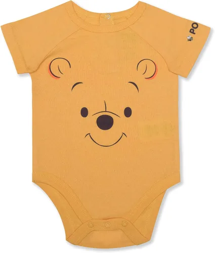 Vista 2 de Disney Winnie The Pooh - Conjunto de body y jogger para niños recién nacidos y bebés, azul marinoamarillo