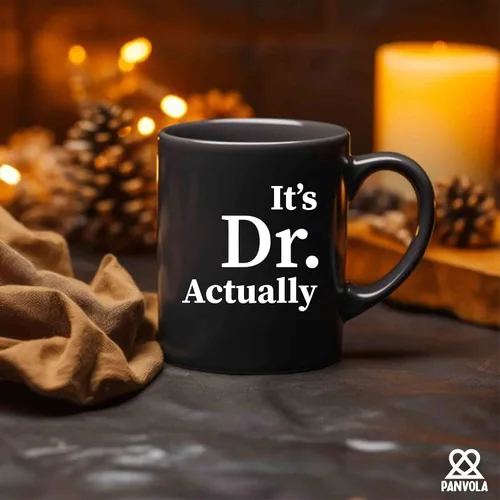 Vista 5 de Taza de cerámica con texto en inglés "It's Dr Actually Doctorate", regalo de graduación para estudiantes de doctorado, doctorado, nuevo médico, taza