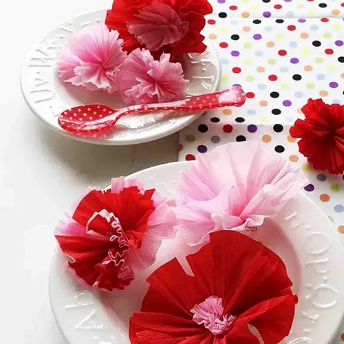 Vista 4 de KYMY Rollos de papel crepé con cables de hierro y cinta, 6 rollos de flores DIY con 6 colores, serpentina para cumpleaños, boda, vacaciones