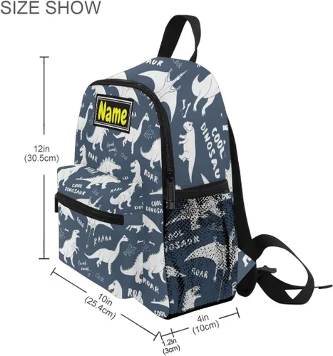 Vista 3 de Glaphy Mochilas para niños, Dinosaurios, Mochilas Daypack
