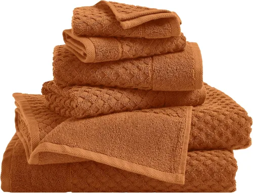 Vista 33 de Great Bay Home - Toallas de mano 100% algodón blanco, 6 toallas de baño suaves para manos, altamente absorbentes y de secado rápido, colección 01