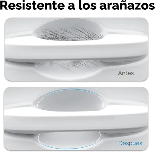 Vista 2 de 10 piezas de películas protectoras universales transparentes de TPU para manijas de puerta de coche, adhesivo protector para puerta de coche