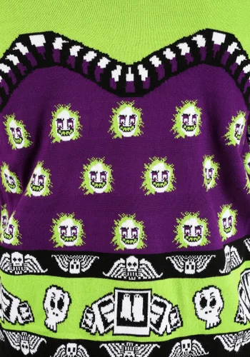Vista 11 de Suéter de Halloween para Adultos Beetlejuice Lydia Deetz Multicolor