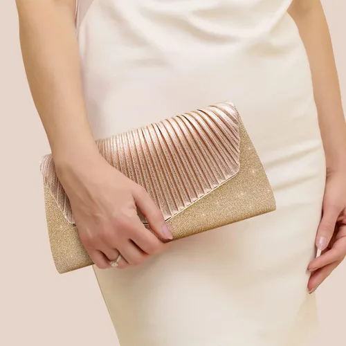 Vista 4 de YJHKMR Bolso de mano para mujer, bolso de mano de noche, bolso de mano formal brillante, bolso de mano de boda, bolso de mano de cóctel, bolso