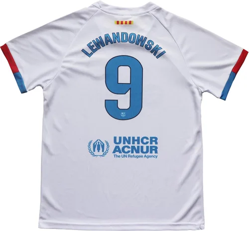 Vista 3 de CEKFAX Juego de calcetines cortos de fútbol para niños 20222023 Barca Third #9 Lewandowski Football Soccer Kids Jersey, tallas juveniles