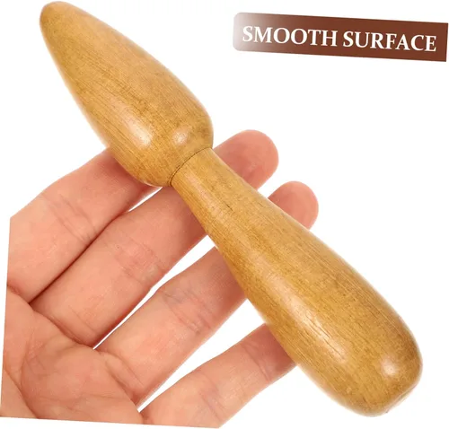 Vista 5 de Juego de palos de masaje multiusos, 2 palos de madera para acupuntura pie, mano, cabeza, cuerpo, masaje muscular