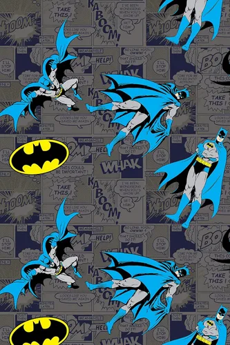 Vista 3 de DC Comics - Pantalones de pijama clásicos de Batman con estampado de cómic para hombre