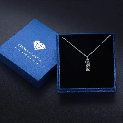 Vista 7 de CUOKA Miracle Colgante de cristal de libélula, collar de cuarzo curativo de plata esterlina