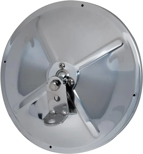 Vista 4 de RoadPro RP-20SOS Espejo convexo ajustable de acero inoxidable de 7.5 pulgadas - Perno compensado