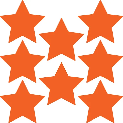 Vista 39 de LiteMark Calcomanías de vinilo mate extraíbles con diseño de estrella Blanco