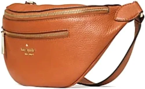Vista 3 de Kate Spade New York Leila - Riñonera de cuero con diseño de pan de jengibre cálido, Marrón