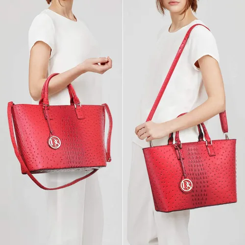 Vista 6 de Dasein Women Satchel Purse Handbag Shoulder Bag Work Tote Bag with Matching Clutch