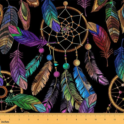 Vista 44 de Castle Fairy - Tela decorativa con flores Mandala de Castle Fairy por The Yard, diseño rústico de diente de león floral naturaleza planta