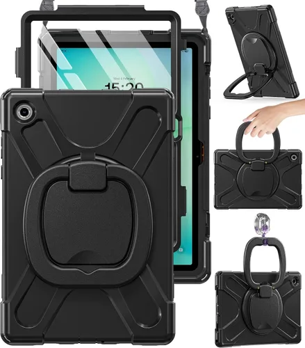 Vista 9 de BRAECN Case for Samsung Galaxy Tab A9+ Plus - 2023 Black Tablet A9+ Case Negro