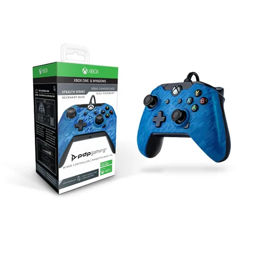 Vista 9 de PDP Gaming Wired Controller Revenant Blue - Xbox
