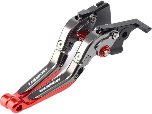 Vista 4 de F - Palancas de embrague de freno plegables ajustables y extensibles para motocicleta Suzuki GIXXER 250 SF 250SF 150 125 2020-2023 Y (color negro)