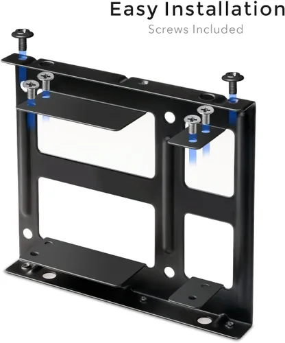 Vista 3 de Inateck ST1002S kit de montaje de disco duro interno de SSD de 2 x 2 1/2 pulgadas a 3,5 pulgadas, con soporte