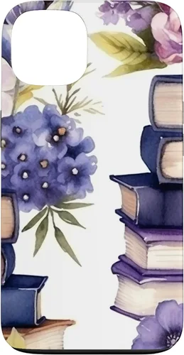 Vista 7 de Book Lover Purple Flower Case for iPhone 16