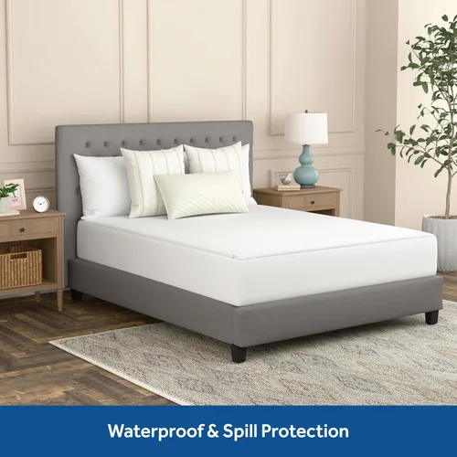 Vista 3 de Sealy Protección completa, impermeable, protección contra las manchas, parte superior suave y cómoda, paredes laterales elásticas PerfectGrip