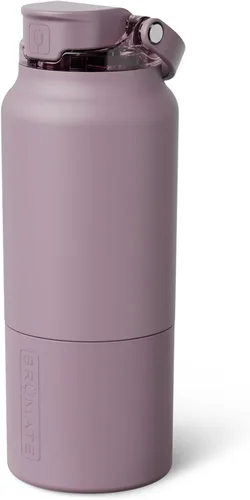 Vista 54 de BrüMate Rise - Botella de agua de 25 onzas con pajita de silicona cubierta 100 % a prueba de fugas, botella de agua de acero inoxidable aislada