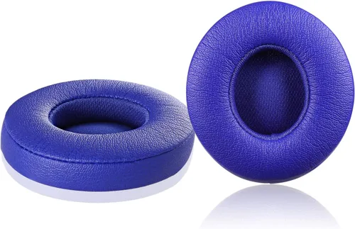 Vista 13 de Almohadillas inalámbricas Solo 2/3 – Funda de repuesto de piel de proteína y espuma viscoelástica para auriculares Beats Solo2/3 Wireless On Ear por