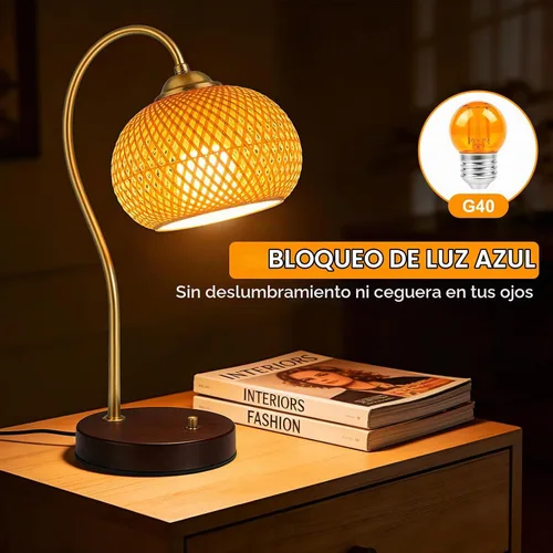 Vista 5 de KINUR G40 Bombilla pequeña de 2 vatios a 15 vatios equivalentes, luz cálida suave de bajo consumo, ámbar tenue, LED Edison 2000K, base E26