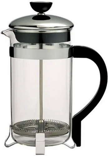 Vista 3 de Primula, prensa francesa clásica para 8 tazas de café, con manija negra, Cromado