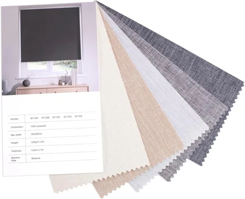 Vista 22 de Zshine Persianas opacas motorizadas con ancho personalizado (23-95 pulgadas), persianas enrollables inalámbricas y recargables con control remoto