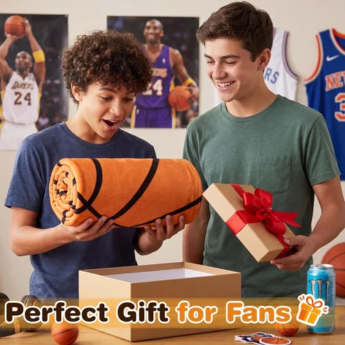 Vista 2 de SeaRoomy Manta de pelota deportiva, 60 pulgadas, redonda de franela suave, manta novedosa para adultos y niños, regalo de broma para adolescentes