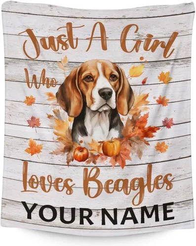Vista 10 de Manta Beagle – Suave, mullida y cálida – Manta pequeña de 30 x 40 pulgadas para sofá, oficina – Manta blanca linda manta de regalo para niñas y niños