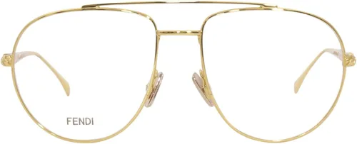 Vista 2 de Fendi Lentes de aviador con lente de demostración transparente FF 0446 001 56
